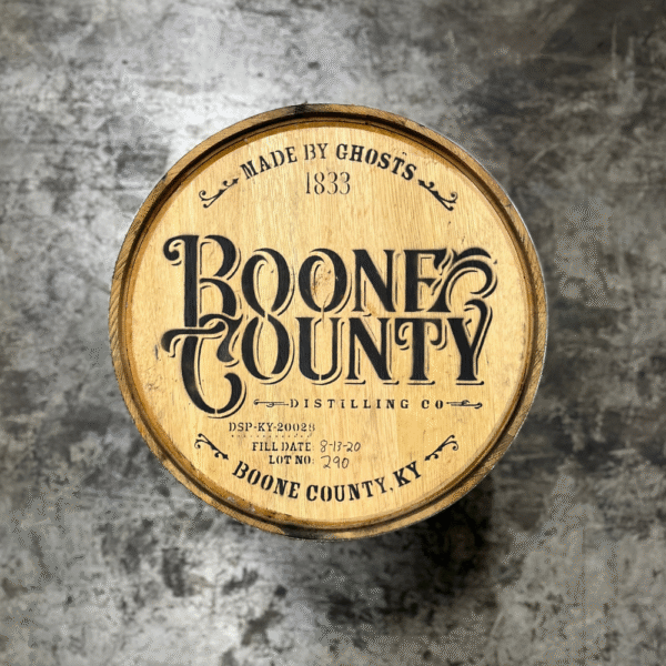BOONE COUNTY BOURBON BARREL – FRESH DUMPED, ONCE USED - 53 GALLON - Image 2