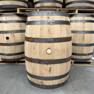 NEW AMERICAN WHITE OAK WHISKEY BARREL – NEVER USED – 53 GALLONS