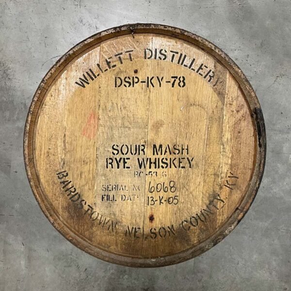 WILLETT FAMILY ESTATE RYE WHISKEY BARREL – ONCE USED – 53 GALLONS - Image 2