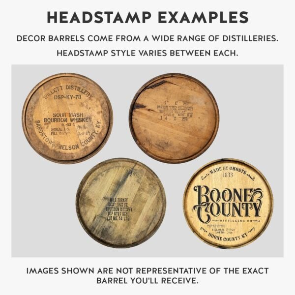 FURNITURE/DECOR GRADE WHISKEY BARREL – 53 GALLONS – HEADSTAMP - Image 11